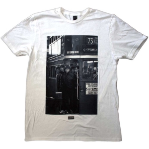 Oasis - London Bus Photo Uni Wht T-Shirt ryhmässä MERCHANDISE / T-paita / Pop-Rock @ Bengans Skivbutik AB (5564208r)