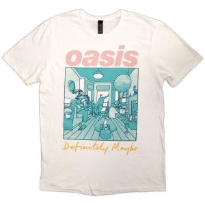 Oasis - Definitely M.. Illustr Col Wht T-Shirt ryhmässä MERCHANDISE / T-paita / Pop-Rock @ Bengans Skivbutik AB (5564213r)