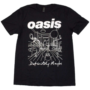 Oasis - Definitely Maybe Line Draw.. Bl T-Shirt ryhmässä MERCHANDISE / T-paita / Pop-Rock @ Bengans Skivbutik AB (5564216r)