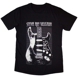 Stevie Ray Vaughan - Guitar Uni Bl T-Shirt ryhmässä MERCHANDISE / T-paita / Blues @ Bengans Skivbutik AB (5564230r)