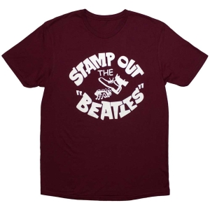 Beatles - Stamp Out The...Uni Maroon T-Shirt ryhmässä MERCHANDISE / T-paita / Pop-Rock @ Bengans Skivbutik AB (5564334r)