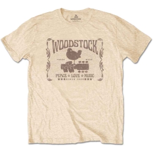 Woodstock - Woodstock Since 1969 Uni Gold T-Shirt ryhmässä MERCHANDISE / T-paita / Pop-Rock @ Bengans Skivbutik AB (5564339r)