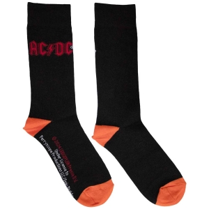 Ac/Dc - Red Logo Uni Bl Socks (Eu 39-45) ryhmässä MERCH / Minsishops-merch / Ac/Dc @ Bengans Skivbutik AB (5564487)