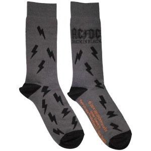 Ac/Dc - Back In Black Bolts Char Socks (Eu 39-45 ryhmässä MERCH / Minsishops-merch / Ac/Dc @ Bengans Skivbutik AB (5564489)