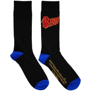 David Bowie - Logo Blue Contrast Bl Socks (Eu 39-45) ryhmässä MERCHANDISE / Merch / Pop-Rock @ Bengans Skivbutik AB (5564492)