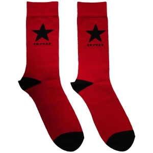 David Bowie - Blackstar Uni Red Socks (Eu 39-45) ryhmässä MERCHANDISE / Merch / Pop-Rock @ Bengans Skivbutik AB (5564493)