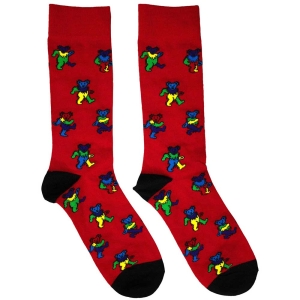 Grateful Dead - Dancing Bears Red Socks (Eu 39-45) ryhmässä MERCHANDISE / Merch / Pop-Rock @ Bengans Skivbutik AB (5564496)