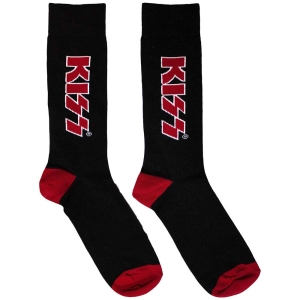 Kiss - Red Logo Uni Bl Socks (Eu 39-45) ryhmässä MERCHANDISE / Merch / Hårdrock @ Bengans Skivbutik AB (5564501)