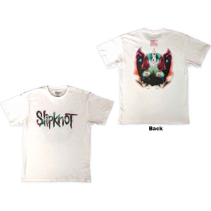 Slipknot - Adderall Faceback Uni Wht T-Shirt ryhmässä MERCHANDISE / T-paita / Hårdrock @ Bengans Skivbutik AB (5564553r)