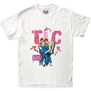 Tlc - Kicking Group Uni Wht T-Shirt ryhmässä MERCHANDISE / T-paita / RnB-Soul @ Bengans Skivbutik AB (5564554r)