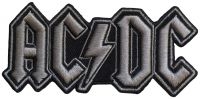 Ac/Dc - Patch Silver Logo (4,7 X 10 Cm) ryhmässä MERCHANDISE / Merch / Kommande / Hårdrock @ Bengans Skivbutik AB (5565558)