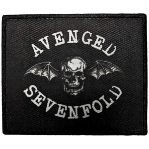 Avenged Sevenfold - Deathbat Crest Printed Patch ryhmässä MERCHANDISE / Merch / Hårdrock @ Bengans Skivbutik AB (5565559)