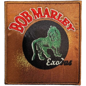 Bob Marley - Exodus Lion Printed Patch ryhmässä MERCHANDISE / Merch / Reggae @ Bengans Skivbutik AB (5565566)