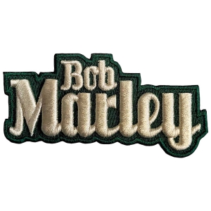 Bob Marley - Text Logo Woven Patch ryhmässä MERCHANDISE / Merch / Reggae @ Bengans Skivbutik AB (5565567)