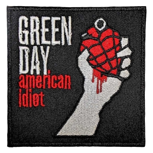 Green Day - American Idiot Woven Patch ryhmässä MERCHANDISE / Merch / Punk @ Bengans Skivbutik AB (5565575)