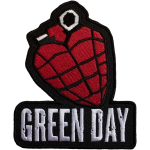 Green Day - Grenade Logo Woven Patch ryhmässä MERCHANDISE / Merch / Punk @ Bengans Skivbutik AB (5565578)