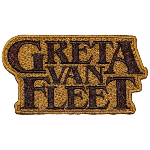 Greta Van Fleet - Amber Logo Woven Patch ryhmässä MERCHANDISE / Merch / Hårdrock @ Bengans Skivbutik AB (5565579)