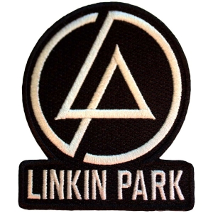 Linkin Park - Concentric Text Logo Bl Woven Patch ryhmässä MERCHANDISE / Merch / Hårdrock @ Bengans Skivbutik AB (5565590)