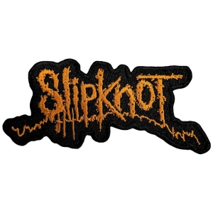 Slipknot - Orange Logo Woven Patch ryhmässä MERCHANDISE / Merch / Hårdrock @ Bengans Skivbutik AB (5565603)