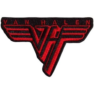 Van Halen - Classic Red Logo Woven Patch ryhmässä MERCHANDISE / Merch / Hårdrock @ Bengans Skivbutik AB (5565611)