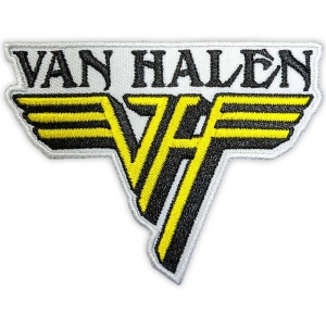 Van Halen - Text & Yellow Logo Woven Patch ryhmässä MERCHANDISE / Merch / Hårdrock @ Bengans Skivbutik AB (5565612)