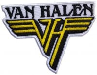 Van Halen - Patch Text & Logo (8,1 X 6,2 Cm) ryhmässä MERCHANDISE / Merch / Kommande / Hårdrock @ Bengans Skivbutik AB (5565612)