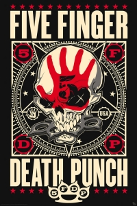 Five Finger Death Punch - Knucklehead Poster ryhmässä MERCHANDISE / Merch / Hårdrock @ Bengans Skivbutik AB (5566024)