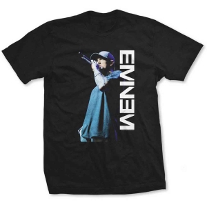 Eminem - Mic Pose Uni Bl T-Shirt ryhmässä MERCHANDISE / T-paita / Hip Hop-Rap @ Bengans Skivbutik AB (5566069r)