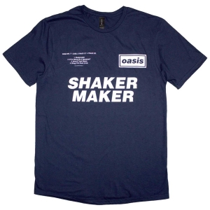 Oasis - Shakermaker Tracklisting Navy T-Shirt ryhmässä MERCHANDISE / T-paita / Pop-Rock @ Bengans Skivbutik AB (5566073r)