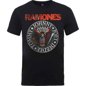 Ramones - Vtge Eagle Seal Uni Bl T-Shirt ryhmässä MERCHANDISE / T-paita / Punk @ Bengans Skivbutik AB (5566074r)