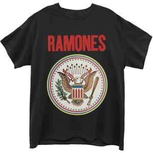 Ramones - Full Colour Seal Uni Bl T-Shirt ryhmässä MERCHANDISE / T-paita / Punk @ Bengans Skivbutik AB (5566075r)