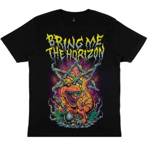 Bring Me The Horizon - Smoking Dinosaur Uni Bl T-Shirt ryhmässä MERCHANDISE / T-paita / Hårdrock @ Bengans Skivbutik AB (5566142r)