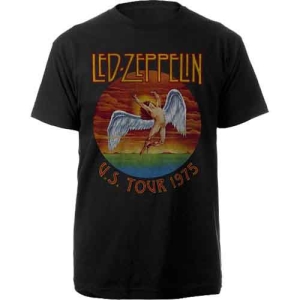 Led Zeppelin - Usa Tour 75 Uni Bl T-Shirt ryhmässä MERCHANDISE / T-paita / Pop-Rock @ Bengans Skivbutik AB (5566147r)