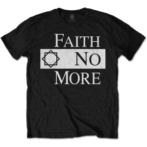 Faith No More - Classic Logo V2 Uni Bl T-Shirt ryhmässä MERCHANDISE / T-paita / Hårdrock @ Bengans Skivbutik AB (5566332r)