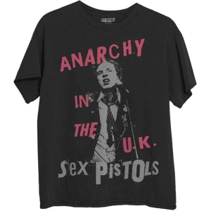 Sex Pistols - Anarchy In The Uk Bl T-Shirt ryhmässä MERCHANDISE / T-paita / Punk @ Bengans Skivbutik AB (5566340r)