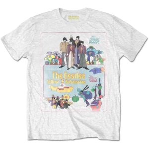 Beatles - Ysm Vintage Movie Poster Wht T-Shirt ryhmässä MERCHANDISE / T-paita / Pop-Rock @ Bengans Skivbutik AB (5566343r)