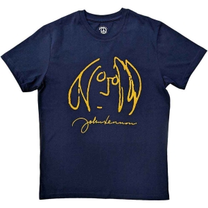 John Lennon - Self Portrait Uni Navy T-Shirt ryhmässä MERCHANDISE / T-paita / Pop-Rock @ Bengans Skivbutik AB (5566711r)