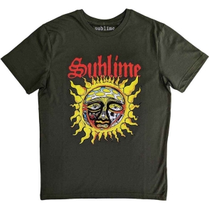 Sublime - Yellow Sun Uni Green T-Shirt ryhmässä MERCHANDISE / T-paita / Punk @ Bengans Skivbutik AB (5566726r)