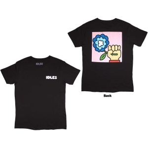 Idles - Cartoon Flower Uni Bl T-Shirt ryhmässä MERCHANDISE / T-paita / Pop-Rock @ Bengans Skivbutik AB (5567000r)