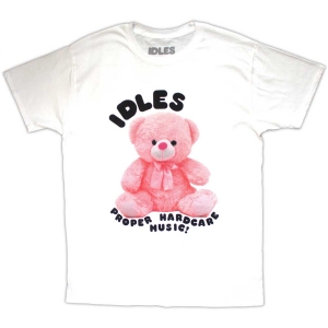 Idles - Proper Hardcore Uni Wht T-Shirt ryhmässä MERCHANDISE / T-paita / Pop-Rock @ Bengans Skivbutik AB (5567004r)