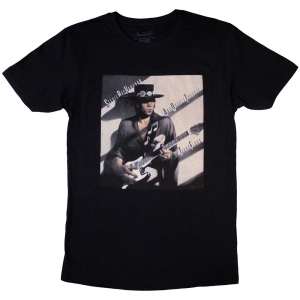 Stevie Ray Vaughan - Texas Flood Album Cover Bl T-Shirt ryhmässä MERCHANDISE / T-paita / Blues @ Bengans Skivbutik AB (5567012r)