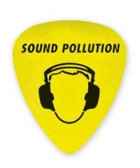 Sound Pollution - Plektrum / Pick Yellow - Sp Logo ryhmässä MERCHANDISE / Accessoarer / Hårdrock @ Bengans Skivbutik AB (5567031)