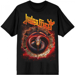 Judas Priest - The Serpent Uni Bl T-Shirt ryhmässä MERCHANDISE / T-paita / Hårdrock @ Bengans Skivbutik AB (5567532r)