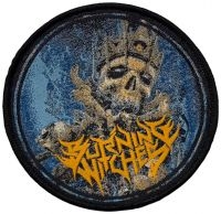 Burning Witches - Patch Round Skull (9,7 Cm) ryhmässä ME SUOSITTELEMME / Perjantain julkaisut / Perjantai 13 joulukuuta 2024 @ Bengans Skivbutik AB (5574679)