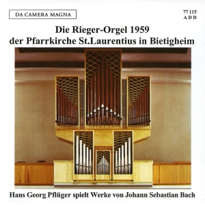 Pflüger Hans Georg - The Rieger Organ Of St Laurentius I ryhmässä ME SUOSITTELEMME / Joululahjavinkki: CD @ Bengans Skivbutik AB (5574873)