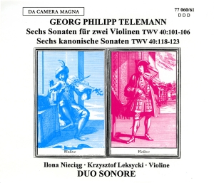 Telemann - Sonatas For 2 Violins ryhmässä ME SUOSITTELEMME / Joululahjavinkki: CD @ Bengans Skivbutik AB (5574919)