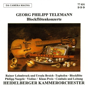 Telemann G P - Concertos For Recorder ryhmässä ME SUOSITTELEMME / Joululahjavinkki: CD @ Bengans Skivbutik AB (5574981)