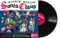 Various Artists - Rockin Rollin Santa Claus (Black Vi ryhmässä VINYYLI / Nyheter / Julmusik @ Bengans Skivbutik AB (5575384)