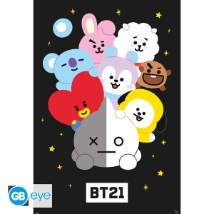 Bt21  - Characters 61 X 91.5Cm Maxi Poster ryhmässä MERCHANDISE / Merch /  @ Bengans Skivbutik AB (5575675)