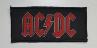 Ac/Dc - Patch Red Logo (4,4 X 9,7 Cm) ryhmässä MERCHANDISE / Accessoarer / Hårdrock @ Bengans Skivbutik AB (5577290)